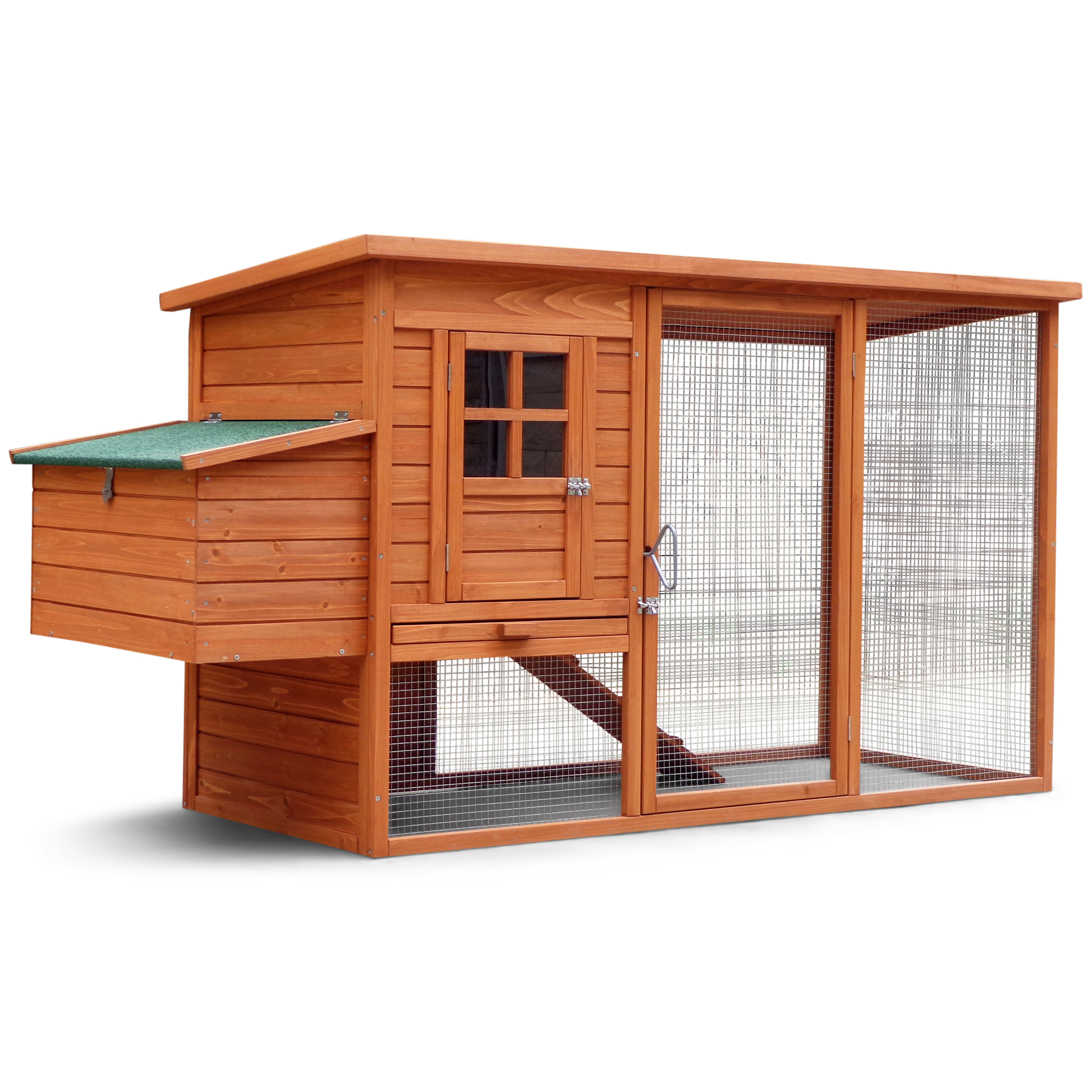 Kanatalo kanapihalla | Kevyesti puhdistettu | Täydellinen sarja | 2x0,7x1m Kanatalo kanapihalla | Kevyesti puhdistettu | Täydellinen sarja | 2x0,7x1m