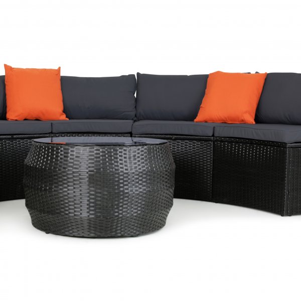 Suuri pyre lounge-ryhm | Sisnrakennettu tyynyn silytystila | 6 paikkaa