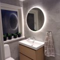 Asiakaskuva Py�re� kylpyhuonepeili 80cm | LED-valaistus ja huurtumisenesto