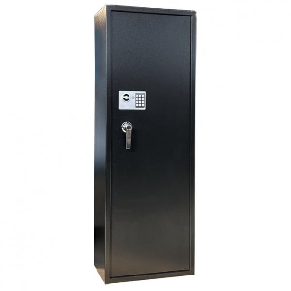 Asekaappi 10 aseelle | Digitaalinen lukko | Musta