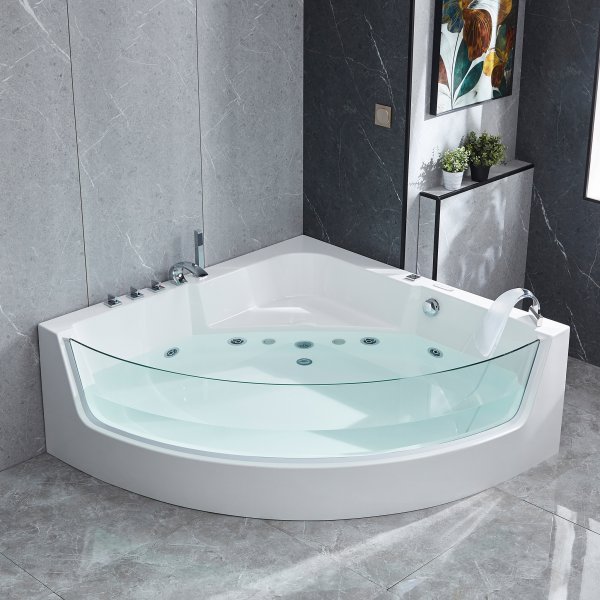 Whirlpool kulmakylpy huoltolmmityksell | 150x150cm | BK-058