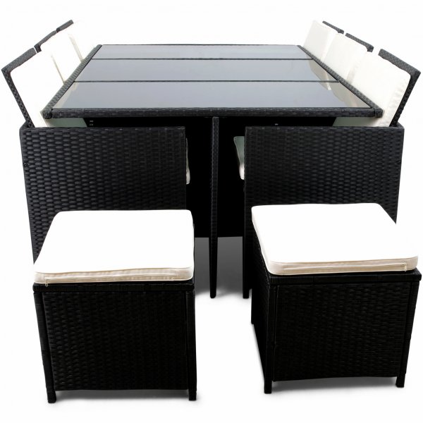 Ruokailuryhm ulkokalusteet | 10 paikkaa | Keinotekoinen rottinki | Lyfco Skrhamn