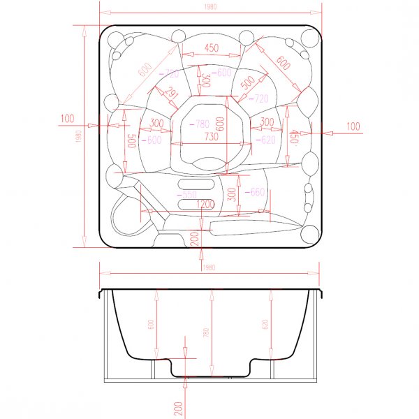 Kylpytynnyri Poseidon Blackline - 5-6 henkilöä | Lyfco Kylpytynnyri Poseidon Blackline - 5-6 henkilöä | Lyfco