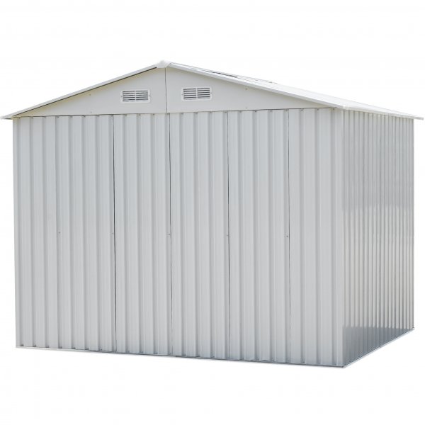 Varasto ja työkaluvaja 5,3m² | Liukuovi | Alustalla | Valkoinen Varasto ja työkaluvaja 5,3m² | Liukuovi | Alustalla | Valkoinen