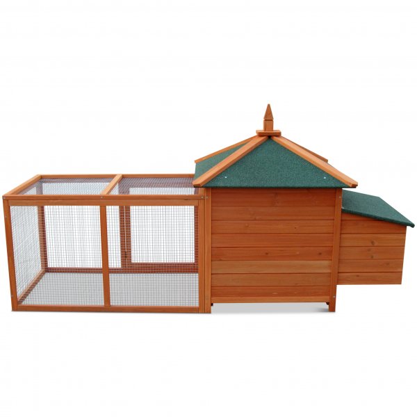 Kanatalo pihalla ja munivan pes�n kanssa | Kevyesti puhdistettu | T�ydellinen sarja | 2x0,73x1m