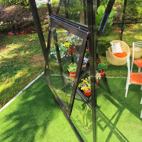 Orangery ja huvimaja 12,6m | Kuusikulmainen kasvihuone | 4mm turvalasi