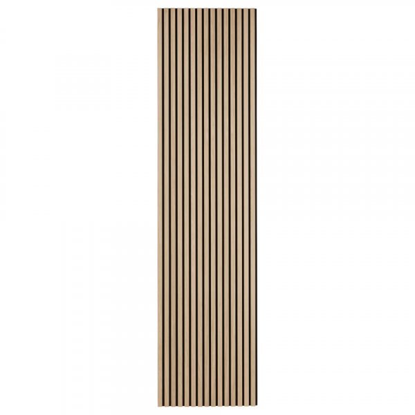 Puulista Akustiikkapaneelit | 2400x600x21mm | Valkoinen Tammi