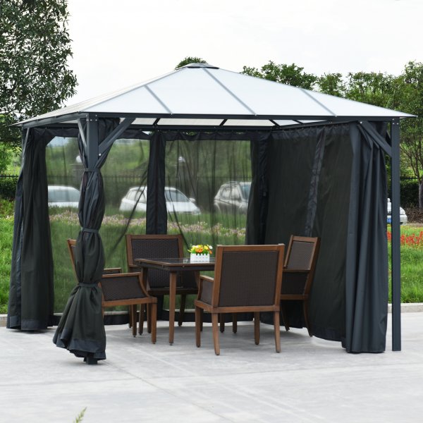 Premium-paviljonki 3x3m kanalimuovikatolla