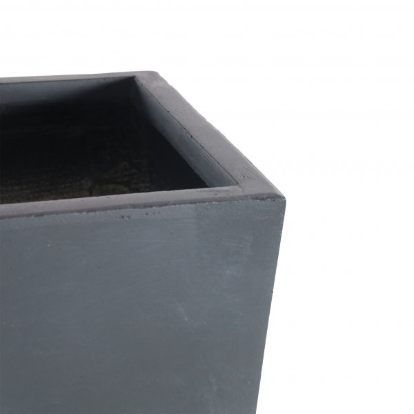 Korkea kuituvahvistettu ruukku ulkokäyttöön - Graniitti/musta Korkea kuituvahvistettu ruukku ulkokäyttöön - Graniitti/musta