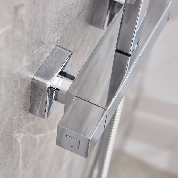 Katto-suihkusetti hanalla | Splash - Chrome Katto-suihkusetti hanalla | Splash - Chrome