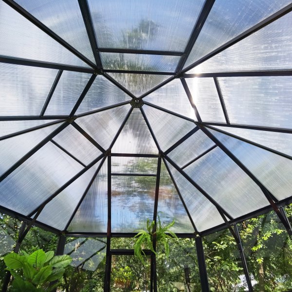 Orangery ja huvimaja 12,6m | Kuusikulmainen kasvihuone | 4mm turvalasi