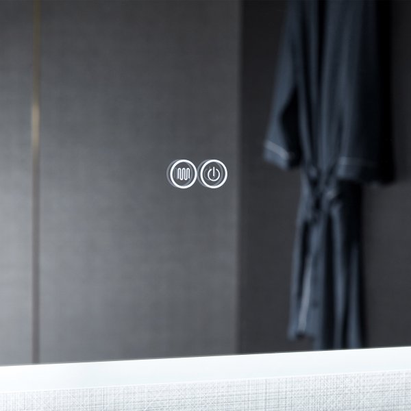 Kylpyhuoneen peili | LED-valaistus ja kosketusohjattu himmennin Kylpyhuoneen peili | LED-valaistus ja kosketusohjattu himmennin