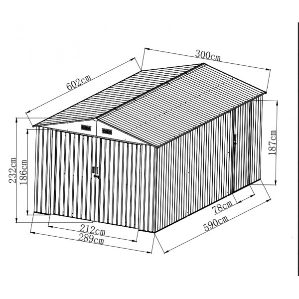 Peltiautotalli 18m� | Pariovi | T�ydellinen sarja