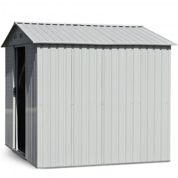 Varasto ja työkaluvaja 5,3m² | Liukuovi | Alustalla | Valkoinen Varasto ja työkaluvaja 5,3m² | Liukuovi | Alustalla | Valkoinen