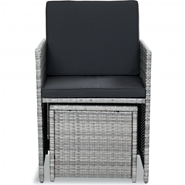 Ruokailuryhmä ulkokalusteet | 10 paikkaa | Harmaa tekopilli | Skärhamn Ruokailuryhmä ulkokalusteet | 10 paikkaa | Harmaa tekopilli | Skärhamn