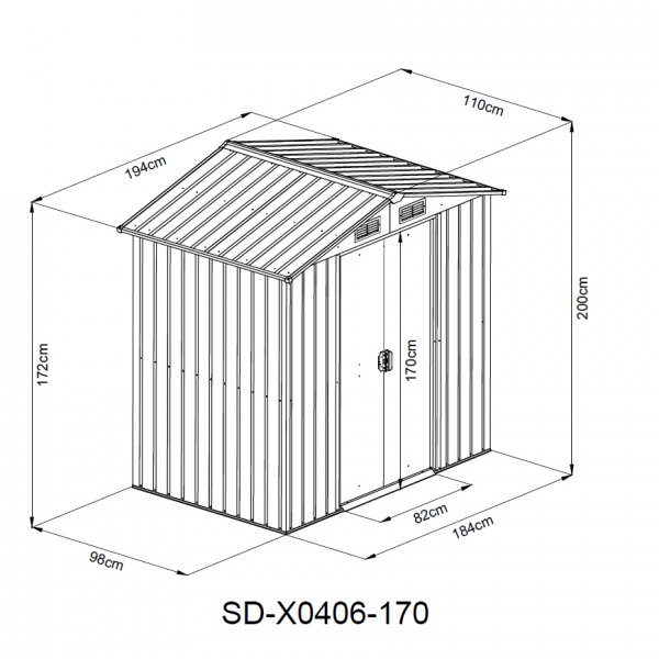 Puutarhavaja | Korkea harjanteen korkeus | Pariovi | Tydellinen sarja