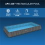 Bestway-allas maan pll 9,6 x 4,9 m - 132 cm syv | Power Steel (56623)