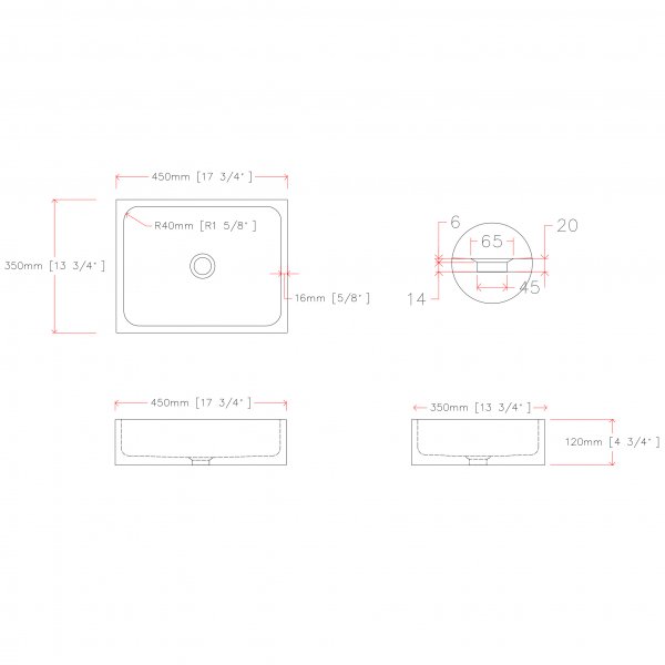 Pesuallas 45x35cm | Musta luonnonkivi | Ainutlaatuiset vaihdot Pesuallas 45x35cm | Musta luonnonkivi | Ainutlaatuiset vaihdot