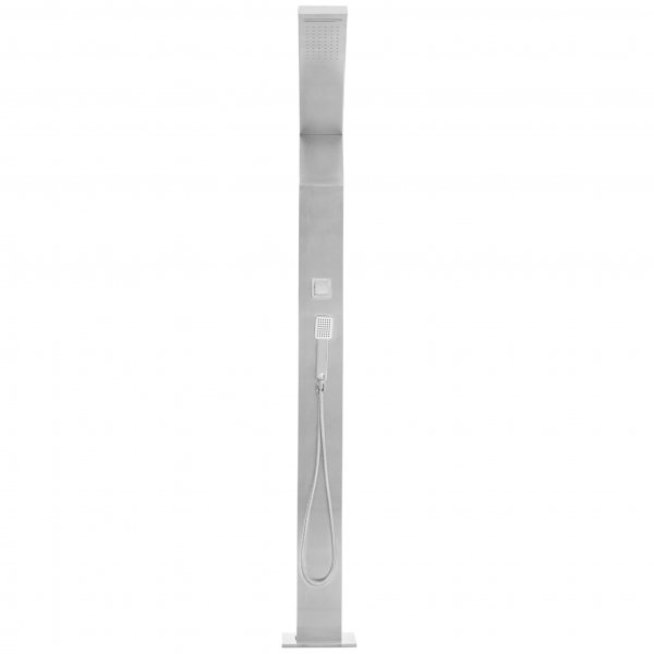 Ulkosuihku ylsuihkulla, sadesuihkulla ja ksisuihkulla | Harjattua ruostumatonta terst