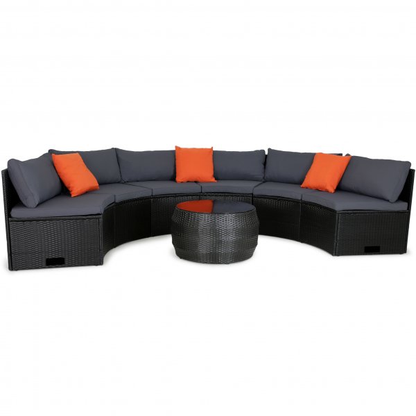 Suuri pyre lounge-ryhm | Sisnrakennettu tyynyn silytystila | 6 paikkaa