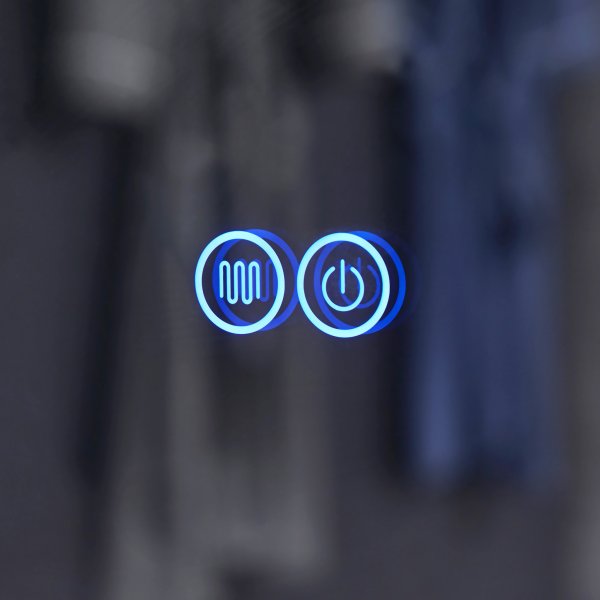 Pyöreä peili ripustushihnalla | LED-valaistus ja huurtumisenestotoiminto Pyöreä peili ripustushihnalla | LED-valaistus ja huurtumisenestotoiminto