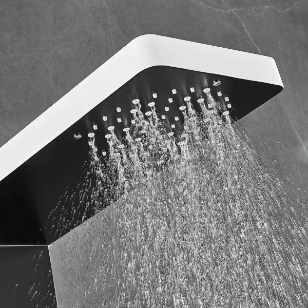 Suihkupaneeli mustavalkoista ruostumatonta terästä | Stella Suihkupaneeli mustavalkoista ruostumatonta terästä | Stella