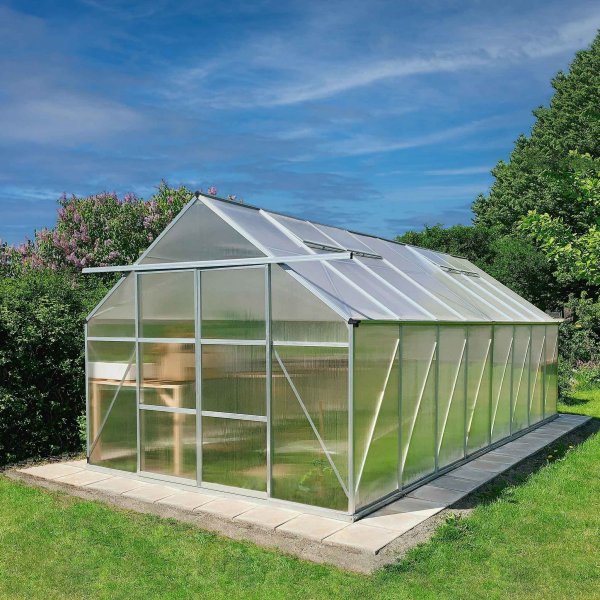 Kasvihuone 18m Premium | Erittin korkea viljelykorkeus | 6mm kanava muovia