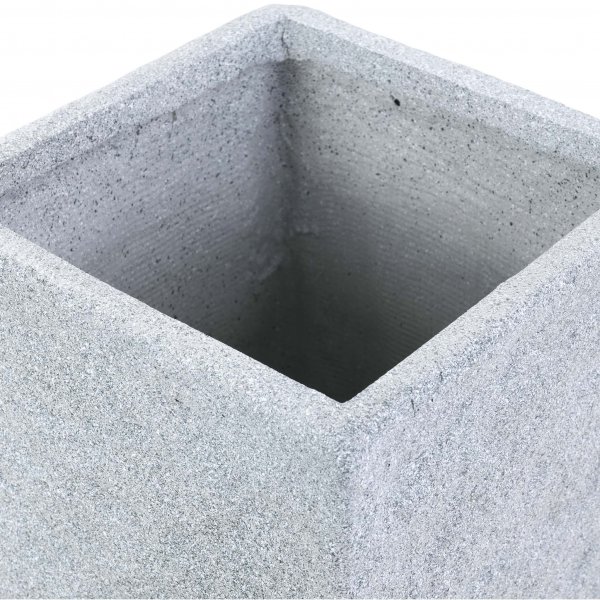 Korkea kuituvahvistettu ruukku ulkokäyttöön - Kivenharmaa Korkea kuituvahvistettu ruukku ulkokäyttöön - Kivenharmaa