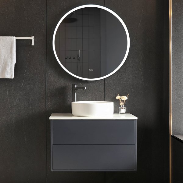 Kylpyhuonekalusteet 80cm | Lipasto ja LED-peili himmentimellä | Neitsyt Kylpyhuonekalusteet 80cm | Lipasto ja LED-peili himmentimellä | Neitsyt