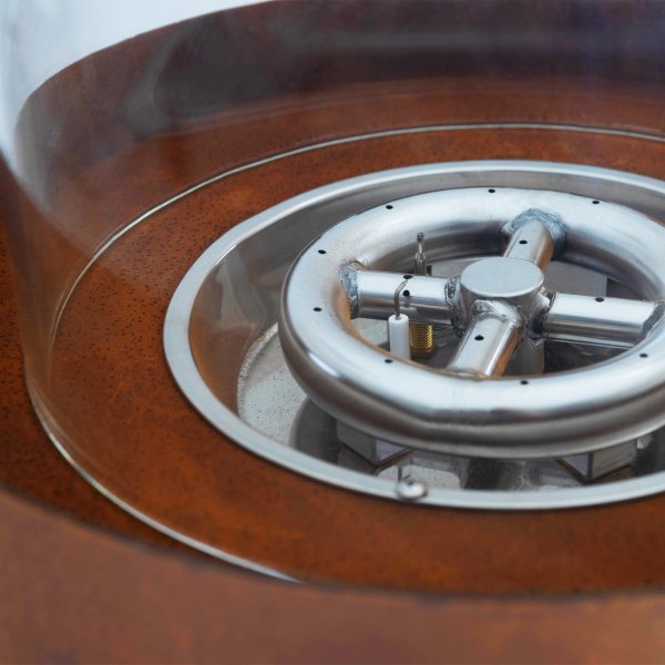 Kaasulämmitteinen takka corten-teräksestä | Ulkokäyttöön | Fredrik Kaasulämmitteinen takka corten-teräksestä | Ulkokäyttöön | Fredrik