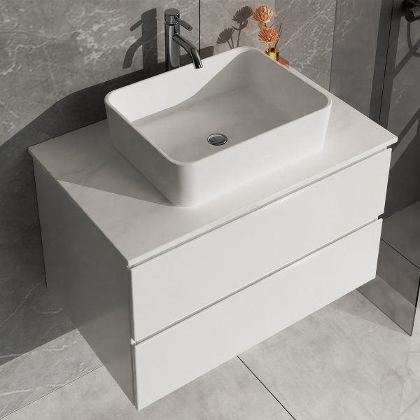 Pesuallaskaappi | Pesualtaalla | Nimbus valkoinen