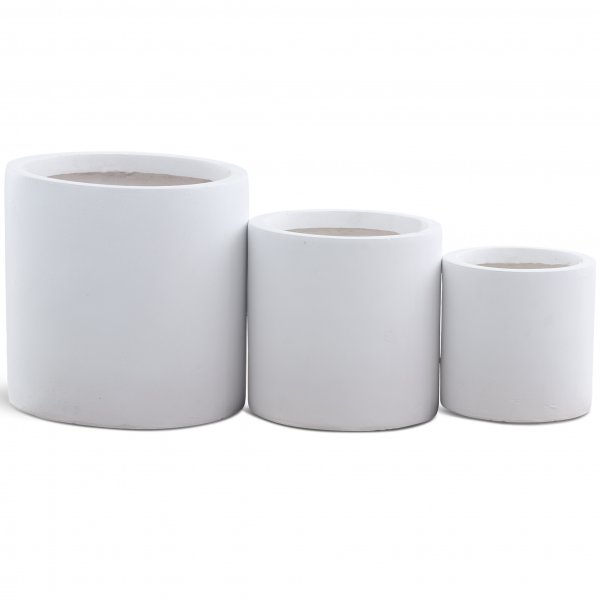 Kuituvahvisteiset ulkoruukut | 3 kpl | Valkoinen