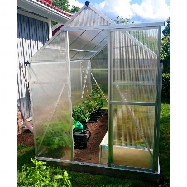 Kasvihuone 5,6m | Korkea viljelykorkeus | Kanava muovia
