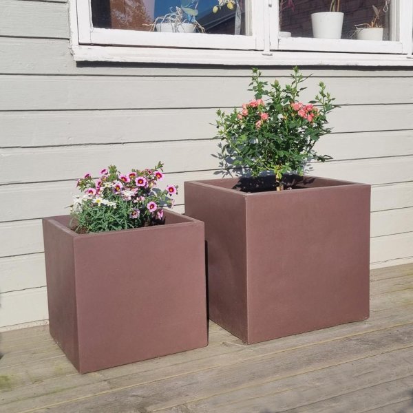 Kuituvahvisteiset ulkoruukut - Tummanruskea - 2 kpl Kuituvahvisteiset ulkoruukut - Tummanruskea - 2 kpl