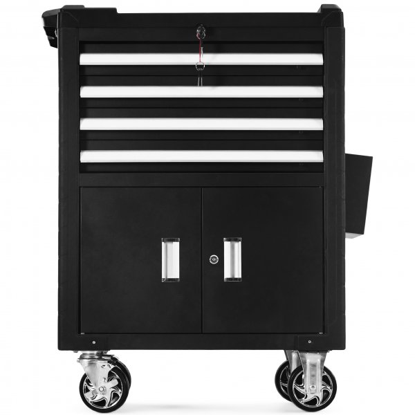 Asentajan vaunu / ty�kaluk�rry, jossa on nelj� laatikkoa ja alakaappi