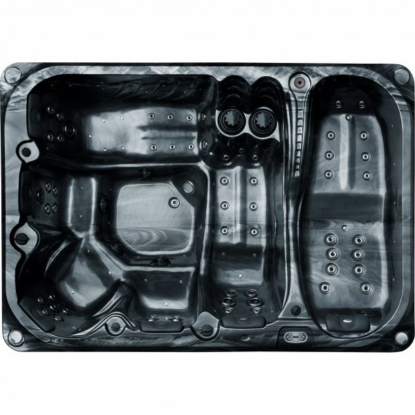 Kylpytynnyri Atlantis Dreams WiFi Blackline - 6 henkil | Lyfco