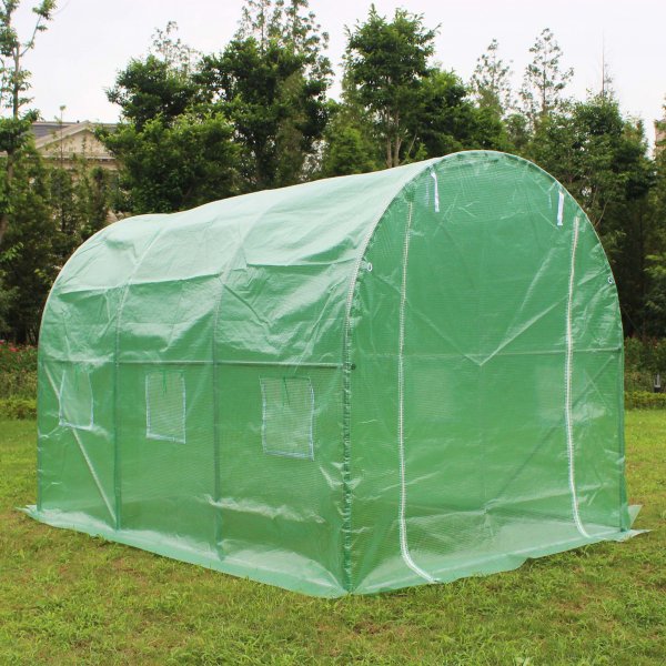 Tunnelikasvihuone 6m² | Teräsrunko PE-muovikuorella Tunnelikasvihuone 6m² | Teräsrunko PE-muovikuorella