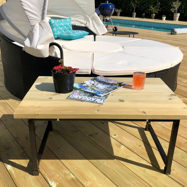 Py�re� solarium 230cm | �lyk�s sis��nrakennettu tyynyn s�ilytystila | Lyfco H�llviken