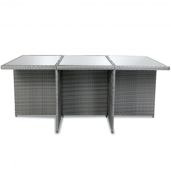 Ruokailuryhmä ulkokalusteet | 10 paikkaa | Harmaa tekopilli | Skärhamn Ruokailuryhmä ulkokalusteet | 10 paikkaa | Harmaa tekopilli | Skärhamn