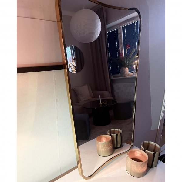 Peili pyöristetyillä muodoilla - TIFFANY GOLD Peili pyöristetyillä muodoilla - TIFFANY GOLD