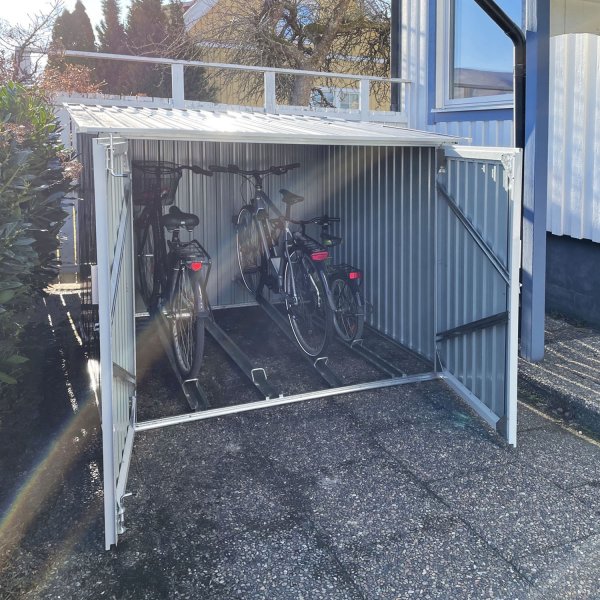 Polkupyörävarasto 4,2m² | 4 pyörää | Lukittava ulkokäyttöön Polkupyörävarasto 4,2m² | 4 pyörää | Lukittava ulkokäyttöön