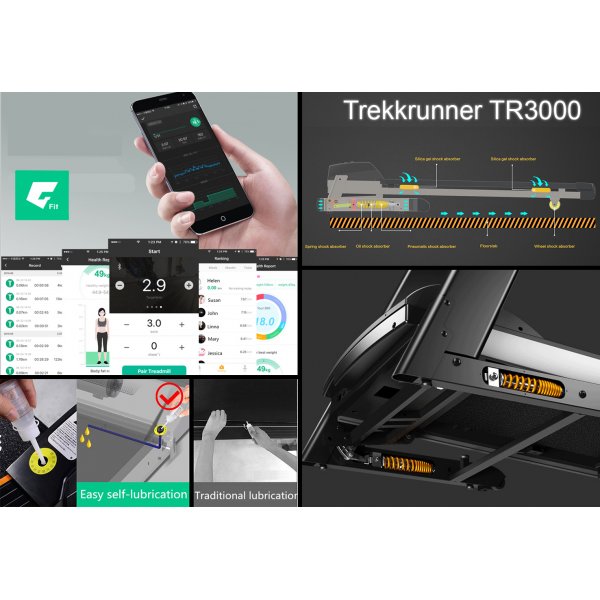 Juoksumatto 2hv | Android/iOS Training App | Trekrunner TR3000 Juoksumatto 2hv | Android/iOS Training App | Trekrunner TR3000