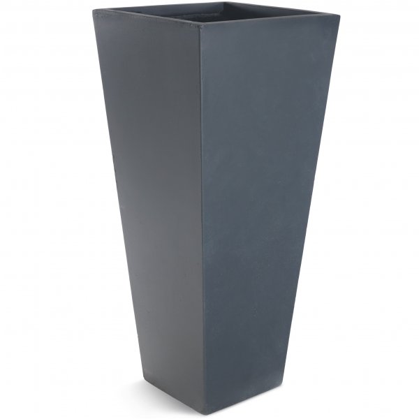 Korkea kuituvahvistettu ruukku ulkokäyttöön - Graniitti/musta Korkea kuituvahvistettu ruukku ulkokäyttöön - Graniitti/musta