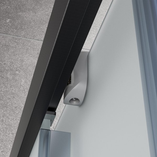 Täydellinen suihkukaappi sadesuihkulla | Musta Täydellinen suihkukaappi sadesuihkulla | Musta