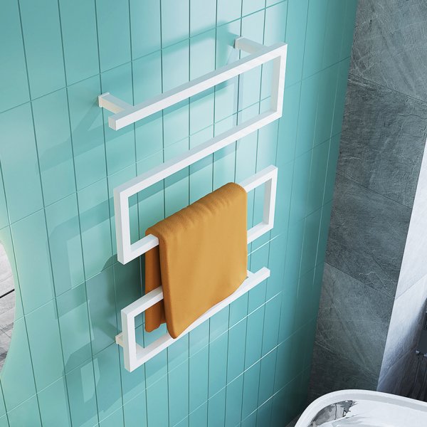 Sähköinen pyyhekuivain 60x80x12cm | Valkoinen Sähköinen pyyhekuivain 60x80x12cm | Valkoinen