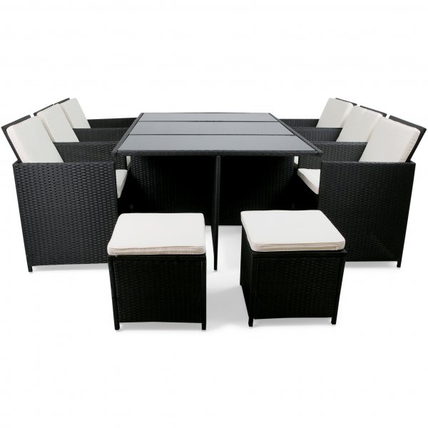 Ruokailuryhm ulkokalusteet | 10 paikkaa | Keinotekoinen rottinki | Lyfco Skrhamn