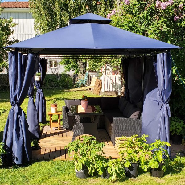 Paviljonki 4x3 m sis. paviljongin seint