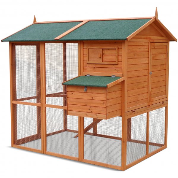 Kanatalo kanapihalla | Kevyesti puhdistettu | Täydellinen sarja | 1,9x1,7x1,6m Kanatalo kanapihalla | Kevyesti puhdistettu | Täydellinen sarja | 1,9x1,7x1,6m