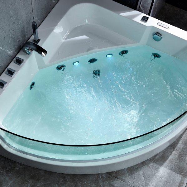 Whirlpool kulmakylpy huoltolmmityksell | 150x150cm | BK-058