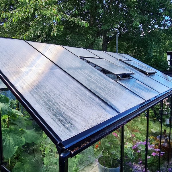 Kasvihuone 9,6 m | 4mm turvalasi | 5 vuoden myrskytakuu